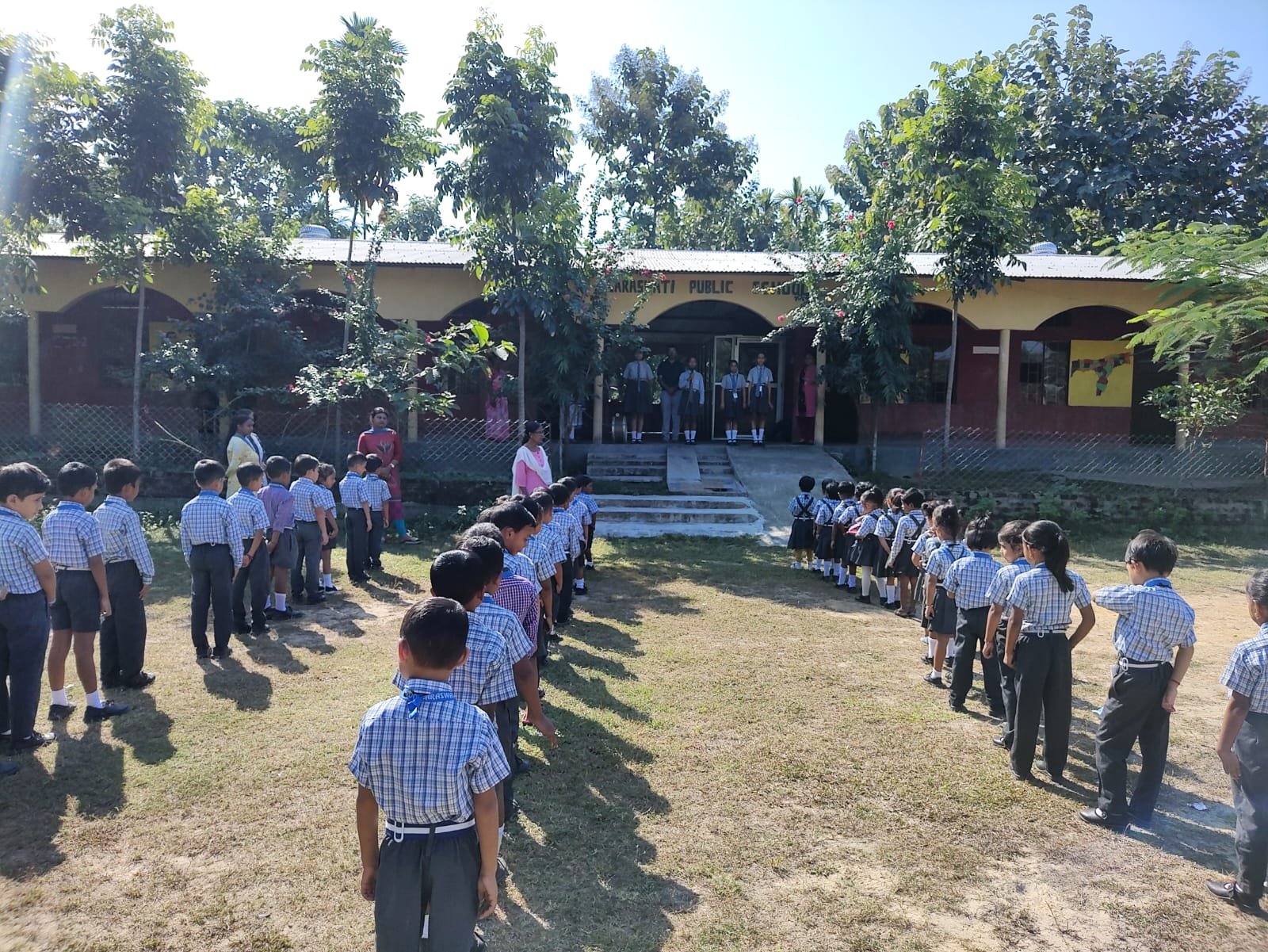 Saraswati Public School campus and community